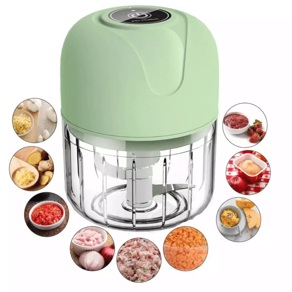Mini Processador Triturador Sem Fio Elétrico De Alimentos Para Legumes Alho Gengibre 250ML
