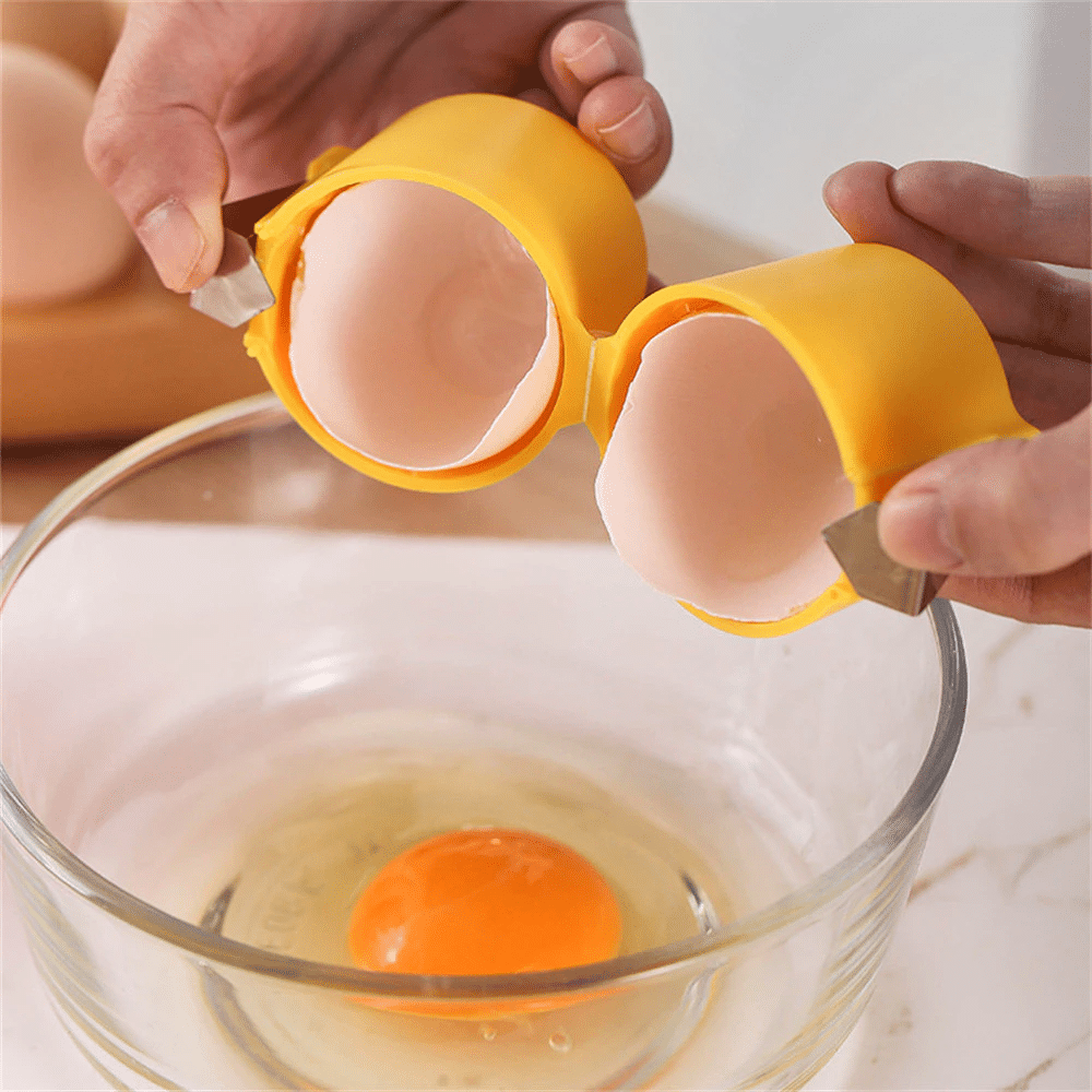 Abridor de casca de ovo Separador de casca de ovo Ferramenta para quebrar ovos Utensílio de cozinha para assar