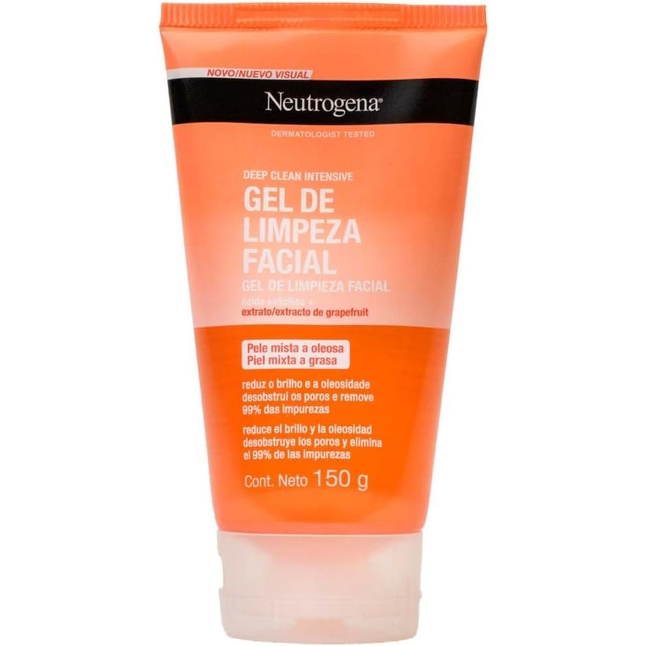 Gel de Limpeza Facial Neutrogena Deep Clean Intensive Grapefruit, 150g