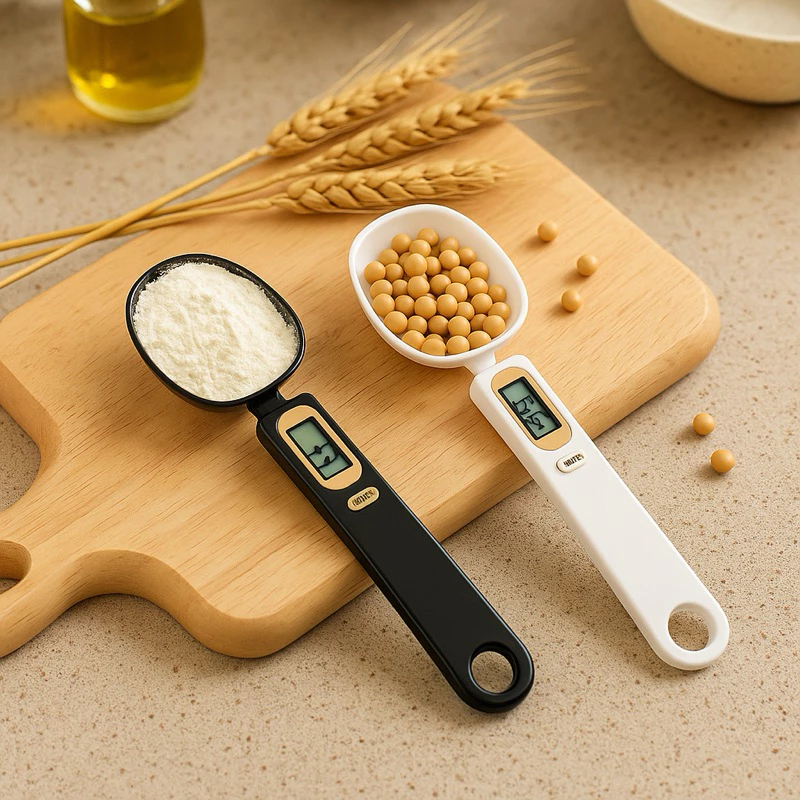 Colher de Medida Com Balança Digital - Sortida ideal para receitas e dietas fitness, peso Máximo 500g peso Mínimo 0,05g