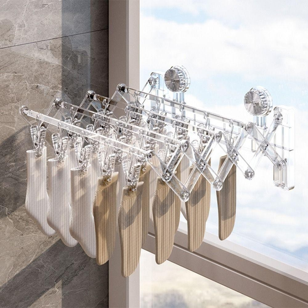 FALLFORBEAUTYEJ Luvas Toalhas Rack De Secagem , Ventosa Retrátil De Grande Capacidade De Meias