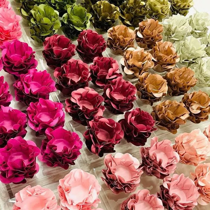 Kit 40 Forminhas para Doces Finos Formato Flor Para Festa Casamento Aniversário Batizado