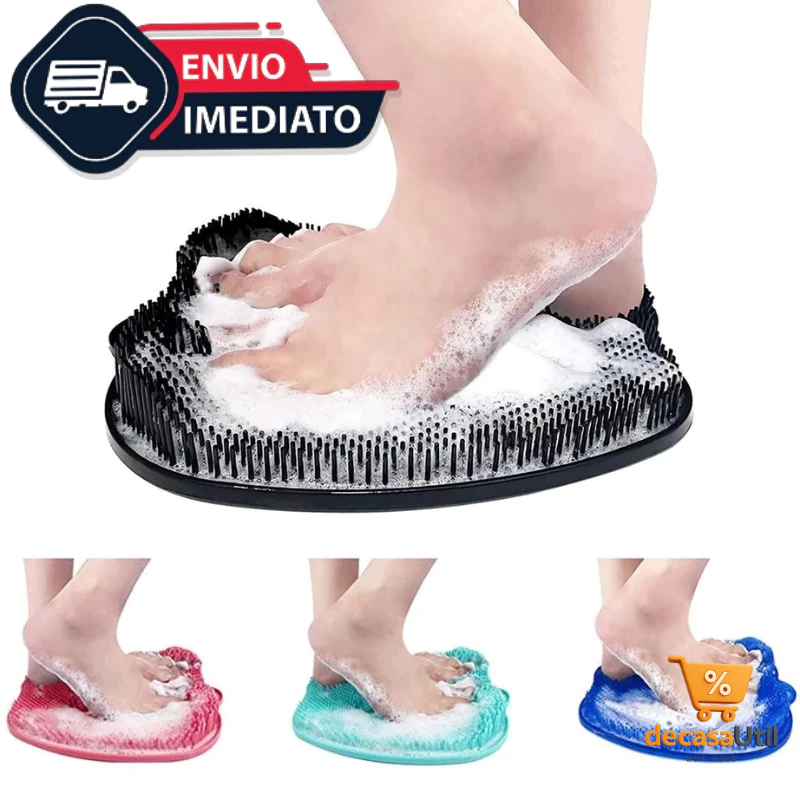Kit Chuveiro Para Os Pés Escova Massageadora As Costas Limpeza Do Banheiro Banheira Antiderrapante