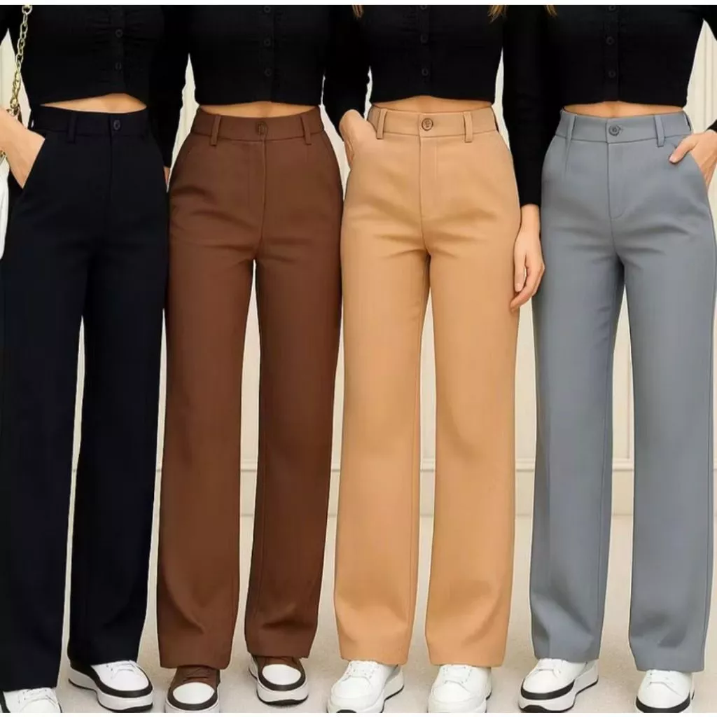 Calça Pantalona Alfaiataria Premium Com Bolso PROMOÇÃO