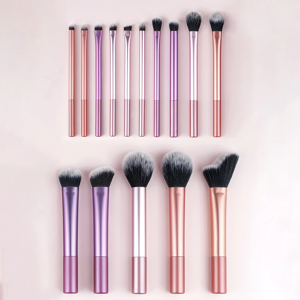 Kit Ate 14 Pinceis De Maquiagem Profissional Pincel De Maquiagem Alta Qualidade Criar Base sem Falhas